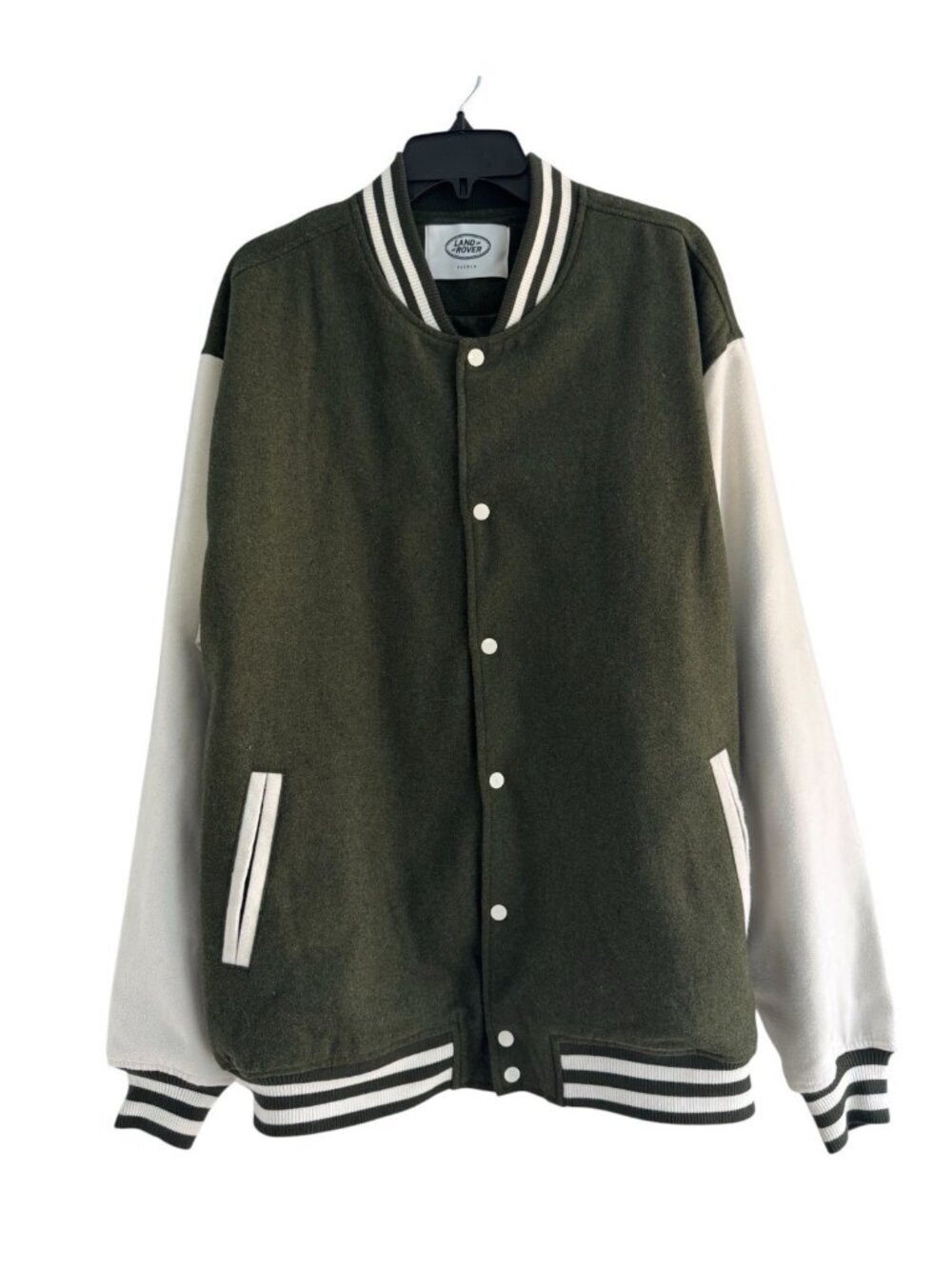 Land Rover x Pacsun Men's Sz XL Green White Varsity Jacket